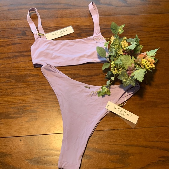 Meshki Other - *NWT* Meshki Swim Scoop Top XS and Bikini Bottoms S Bathing suit